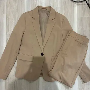 GU S 사이즈 워셔블 테일러드 자켓 팬츠 셋업 수트