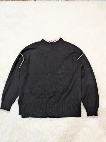 GLOBAL WORK 블랙 긴팔 니트 M 여성용