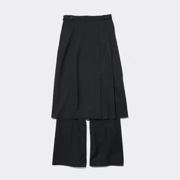 GU 로쿠 2피스 스커트 팬츠 by rokh 블랙 M