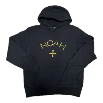 noah 레오파드 후드티 후디 블랙