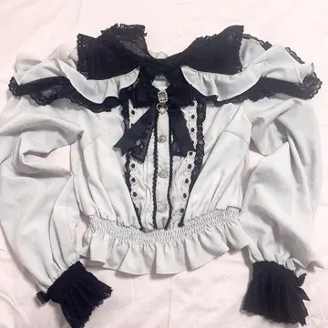 LIZLISA 리즈리사 오픈 숄더 프릴 블라우스 핑크 긴팔 지뢰계