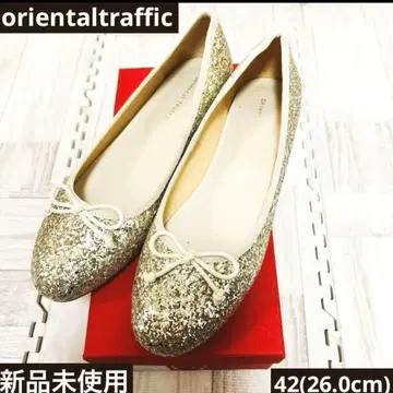 [새상품] oriental traffic 글리터 플랫슈즈 26cm