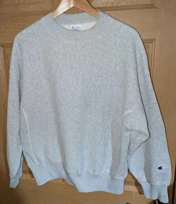 Champion 리버스 위브 그레이 크루넥 맨투맨