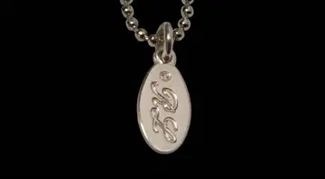 랄프 로렌 목걸이 RL 펜던트 실버 플레이트 액세서리