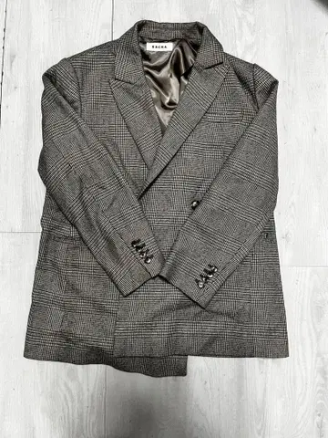 SACRA 글렌체크 자켓 베이지 38