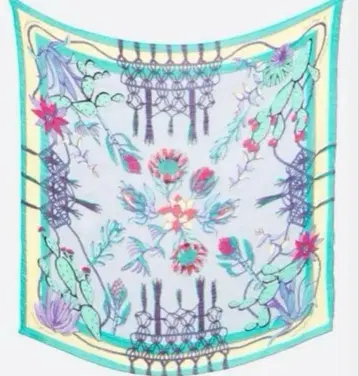 주말 세일 미사용 새상품 manipuri 보헤미안 린넨 코튼 실크 스톨