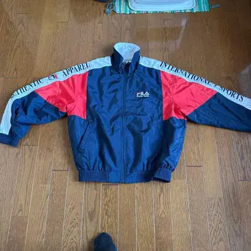 FILA 나일론 자켓 네이비/레드