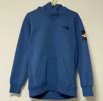 The North Face 후드 부착 후드티 블루
