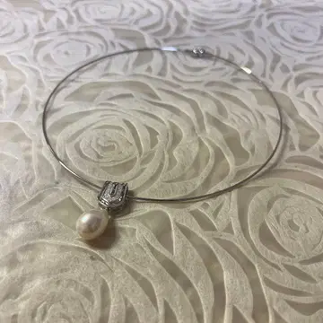 실버 진주 초커