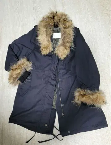 JEANASIS 퍼 달린 모즈 코트