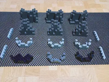 LEGO 바위 요새 외곽 외벽 블록 부품 세트