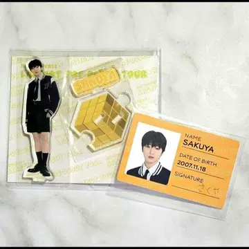 NCTWISH 사쿠야 NCTNEWTEAM 아크릴 스탠드 트레이딩 카드
