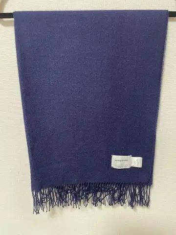 THE INOUE BROTHERS 대형 스톨 머플러 네이비 알파카