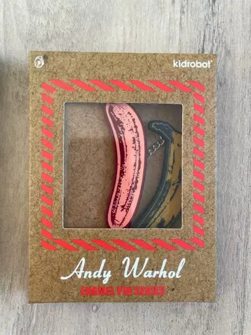 앤디 워홀 바나나 핀 배지 현대 팝 아트 미국 잡화