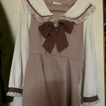 LIZLISA 세일러 카라 셋업 핑크