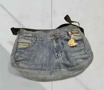 데님백 리메이크 스터드 별 핸드백