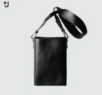 +J 유니클로 x 질 샌더 가죽 숄더백 블랙