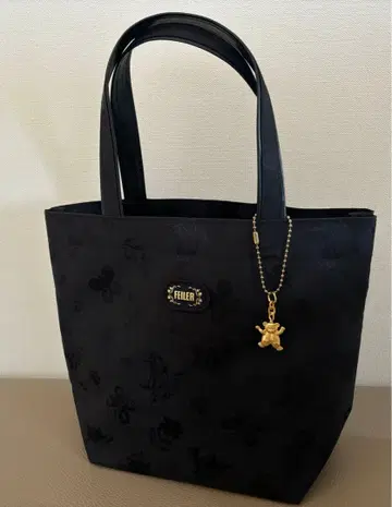 FELIER 페이 하이 토트백 참 포함 블랙