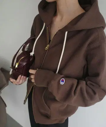 Champion SLOBE 별주 더블 지퍼 후드티