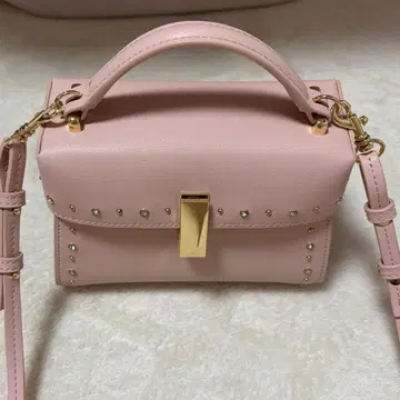 비쥬 스터드 미니백 핑크