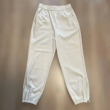 [ 익명 배송 ] ZARA 베이지 조거 팬츠 밑단 지퍼 포함