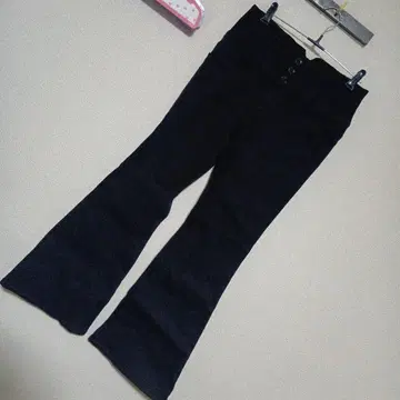 부츠컷 데님 플레어 데님 블랙 70