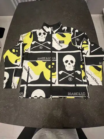 MARK & LONA 스컬 디자인 나일론 후드티 윈드브레이커