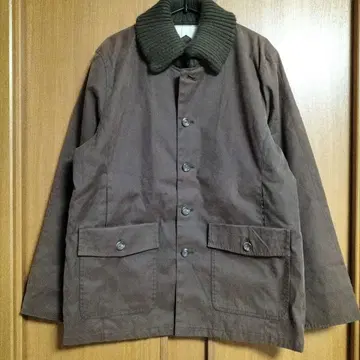 브라운 코튼 점퍼 코트 PERSON'SJEANS