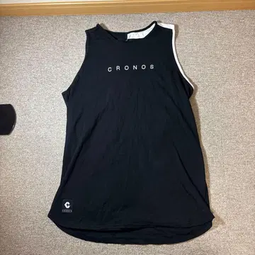 크로노스 탱크탑 XL 블랙 근육 헬스장 보디빌딩