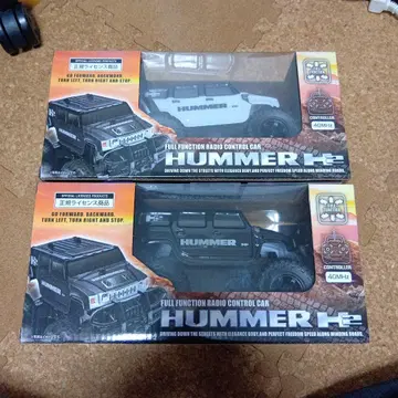 HUMMER 무선 조종 자동차 블랙 화이트 세트
