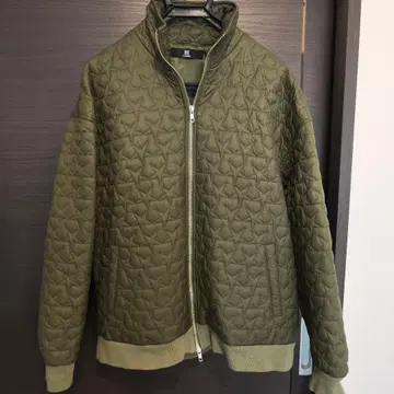 올리브 퀼팅 자켓
