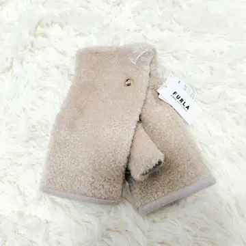[ 택 포함 미사용 새상품 ] FURLA 암커버 장갑 베이지 캐시미어