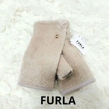 [ 택 포함 미사용 새상품 ] FURLA 암커버 장갑 베이지 캐시미어