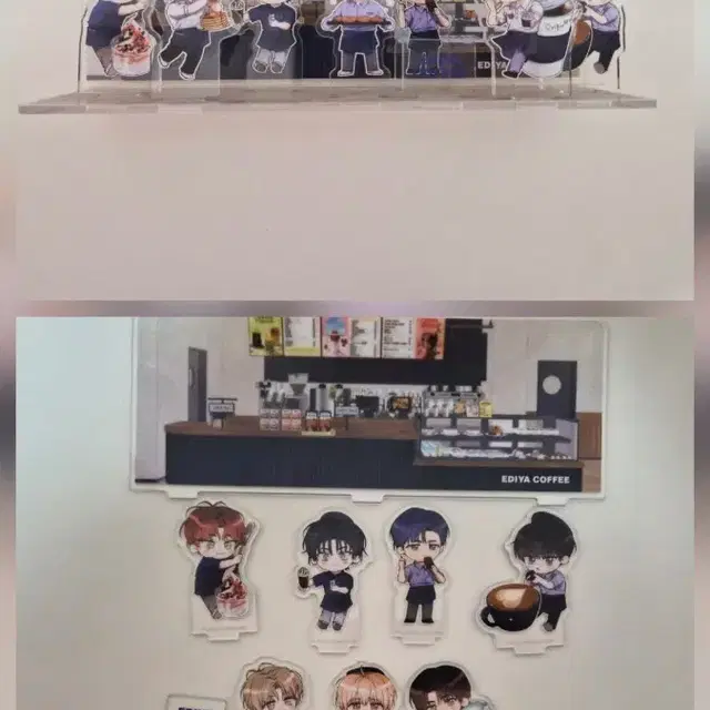 EDIYA COFFEE 콜라보 아크릴 스탠드 풀세트