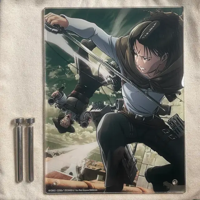 진격의 거인 리바이vs케니 아크릴 액자 스탠드