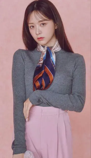 [ 새상품 ] 코코딜 하이넥 리브 니트