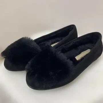 UNITED ARROWS 퍼 웜 플랫슈즈 로퍼