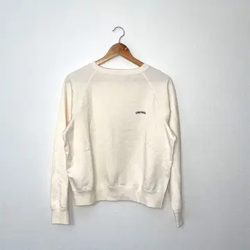 ORCIVAL 로고 자수 맨투맨 아이보리 사이즈 2