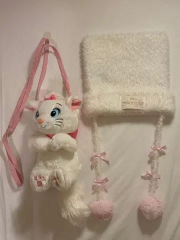 숄더백 니트 모자 세트