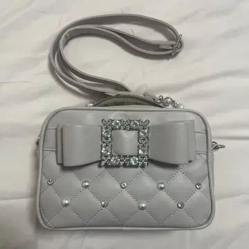 노에미 아가씨 비쥬 리본 숄더백 핑크