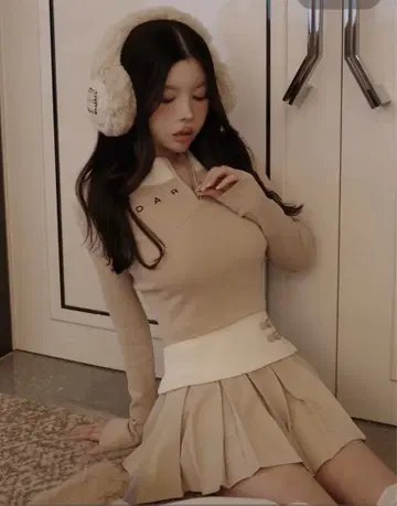 DARICH 니트 셋업 블랙 Darich 다리치 베이지