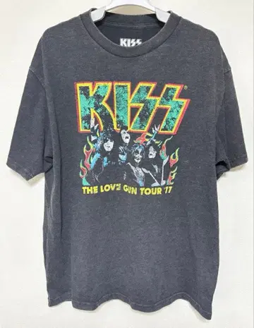 KISS THE LOVE GUN TOUR '77 밴드 티셔츠