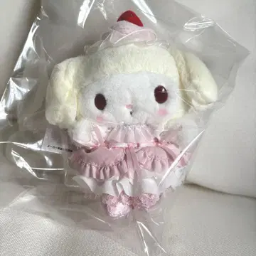 산리오 마이멜로디 마스코트 백참 딸기 휘핑 케이크