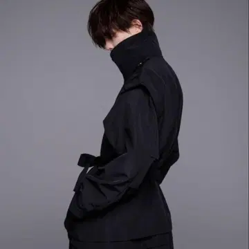 [ 새상품급 ] 아들러 세븐 웨이 코트 롱 코트 블랙 나일론 XS