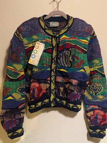 COOGI 쿠지 3D 니트 가디건 물고기 호주 vintage