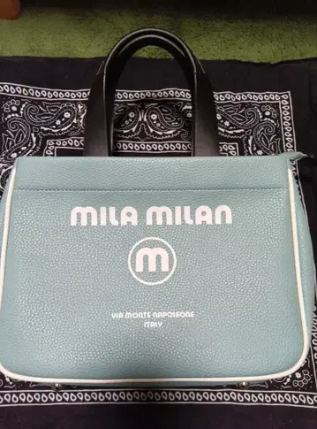 MILA MILAN 토트백 라이트 블루