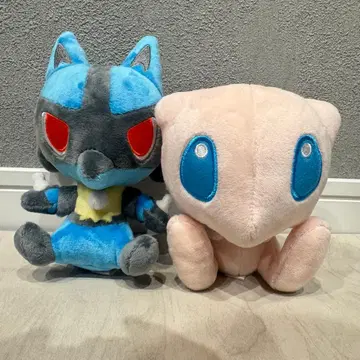 포켓몬돌즈 루카리오 뮤우 봉제 인형 2개 세트
