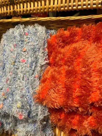 [ 미사용 ] 앙제 로 푸마 매직 스톨 아쿠아 블루 오렌지