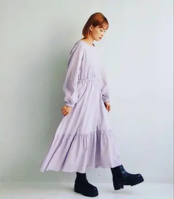 [] 롱 원피스 / 라벤더