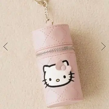 로리즈팜 키티 핑크 퀼트 립 파우치